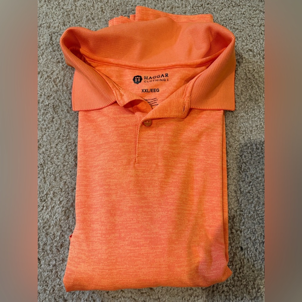 Orange golf shirt